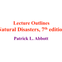 Natural disasters patrick abbott pdf