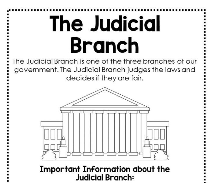 Judicial branch in a flash answers